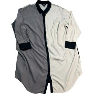 Isabel Toledo for Lane Bryant Shirt Dress Plus Size 24 Tapestry Gold & Black